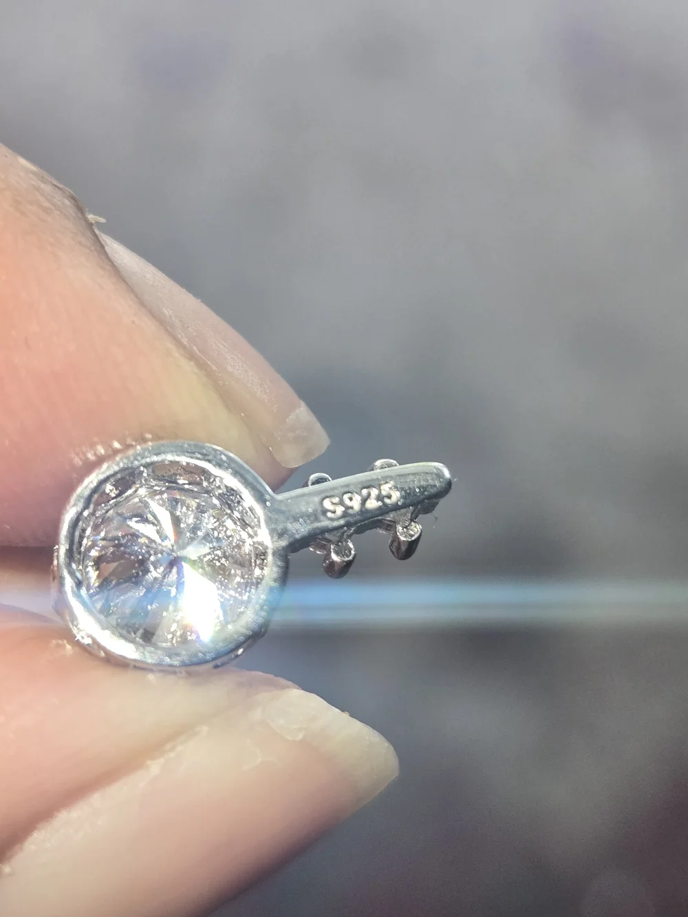 Brilliant 3ct.Moissanite S925 Silver Ring Size 8 With 1.2 Ct. Moissanite Pendant
